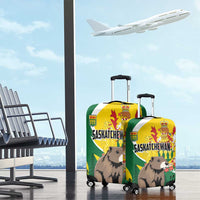 Canada Saskatchewan Province Luggage Cover Multis e Gentibus Vires