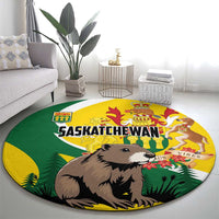 Canada Saskatchewan Province Round Carpet Multis e Gentibus Vires