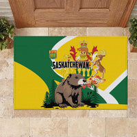 Canada Saskatchewan Province Rubber Doormat Multis e Gentibus Vires