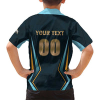 Custom Gujarat 2025 Cricket Titans Family Matching Short Sleeve Bodycon Dress and Hawaiian Shirt Aava De Race With The Titans