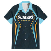 Custom Gujarat 2025 Cricket Titans Family Matching Short Sleeve Bodycon Dress and Hawaiian Shirt Aava De Race With The Titans