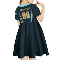 Custom Gujarat 2025 Cricket Titans Kid Short Sleeve Dress Aava De Race With The Titans