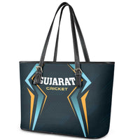 Gujarat 2025 Cricket Titans Leather Tote Bag Aava De Race With The Titans