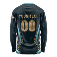 Custom Gujarat 2025 Cricket Titans Long Sleeve Shirt Aava De Race With The Titans