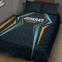 Gujarat 2025 Cricket Titans Quilt Bed Set Aava De Race With The Titans