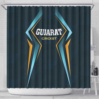 Gujarat 2025 Cricket Titans Shower Curtain Aava De Race With The Titans