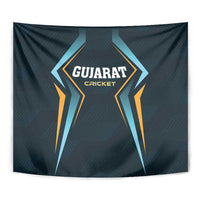 Gujarat 2025 Cricket Titans Tapestry Aava De Race With The Titans