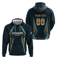 Custom Gujarat 2025 Cricket Titans Zip Hoodie Aava De Race With The Titans
