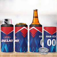 Custom Capitals Delhi 2025 Cricket 4 in 1 Can Cooler Tumbler Fight Till The End