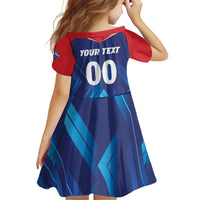 Custom Capitals Delhi 2025 Cricket Family Matching Off Shoulder Short Dress and Hawaiian Shirt Fight Till The End