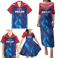 Custom Capitals Delhi 2025 Cricket Family Matching Puletasi and Hawaiian Shirt Fight Till The End