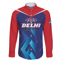 Custom Capitals Delhi 2025 Cricket Family Matching Short Sleeve Bodycon Dress and Hawaiian Shirt Fight Till The End
