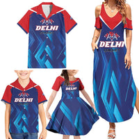 Custom Capitals Delhi 2025 Cricket Family Matching Summer Maxi Dress and Hawaiian Shirt Fight Till The End