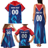 Custom Capitals Delhi 2025 Cricket Family Matching Tank Maxi Dress and Hawaiian Shirt Fight Till The End