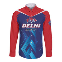Custom Capitals Delhi 2025 Cricket Long Sleeve Button Shirt Fight Till The End