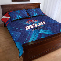 Capitals Delhi 2025 Cricket Quilt Bed Set Fight Till The End