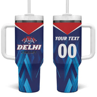 Custom Capitals Delhi 2025 Cricket Tumbler With Handle Fight Till The End