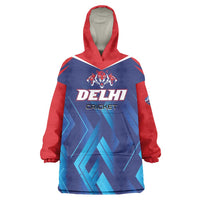Custom Capitals Delhi 2025 Cricket Wearable Blanket Hoodie Fight Till The End