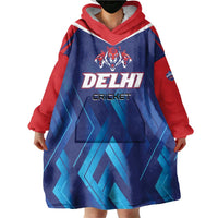 Custom Capitals Delhi 2025 Cricket Wearable Blanket Hoodie Fight Till The End