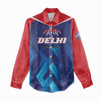 Custom Capitals Delhi 2025 Cricket Women Casual Shirt Fight Till The End