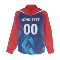 Custom Capitals Delhi 2025 Cricket Women Casual Shirt Fight Till The End