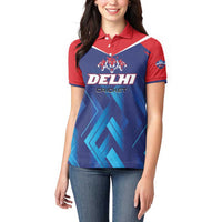 Custom Capitals Delhi 2025 Cricket Women Polo Shirt Fight Till The End