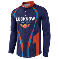 Custom Lucknow 2025 Cricket Super Giants Button Sweatshirt Hum Aa Rahe Hai