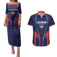 Custom Lucknow 2025 Cricket Super Giants Couples Matching Puletasi and Hawaiian Shirt Hum Aa Rahe Hai