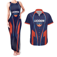 Custom Lucknow 2025 Cricket Super Giants Couples Matching Tank Maxi Dress and Hawaiian Shirt Hum Aa Rahe Hai