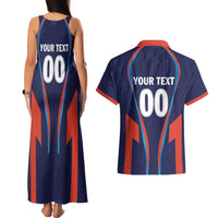 Custom Lucknow 2025 Cricket Super Giants Couples Matching Tank Maxi Dress and Hawaiian Shirt Hum Aa Rahe Hai