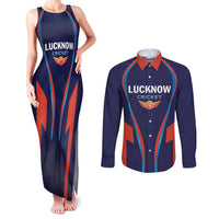 Custom Lucknow 2025 Cricket Super Giants Couples Matching Tank Maxi Dress and Long Sleeve Button Shirt Hum Aa Rahe Hai