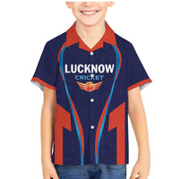 Custom Lucknow 2025 Cricket Super Giants Family Matching Mermaid Dress and Hawaiian Shirt Hum Aa Rahe Hai