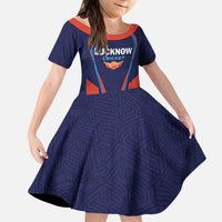 Custom Lucknow 2025 Cricket Super Giants Kid Short Sleeve Dress Hum Aa Rahe Hai