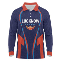 Custom Lucknow 2025 Cricket Super Giants Long Sleeve Polo Shirt Hum Aa Rahe Hai