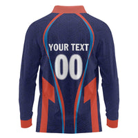 Custom Lucknow 2025 Cricket Super Giants Long Sleeve Polo Shirt Hum Aa Rahe Hai