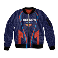 Custom Lucknow 2025 Cricket Super Giants Sleeve Zip Bomber Jacket Hum Aa Rahe Hai