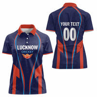 Custom Lucknow 2025 Cricket Super Giants Women Polo Shirt Hum Aa Rahe Hai