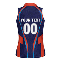 Custom Lucknow 2025 Cricket Super Giants Women Sleeveless Polo Shirt Hum Aa Rahe Hai