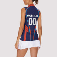 Custom Lucknow 2025 Cricket Super Giants Women Sleeveless Polo Shirt Hum Aa Rahe Hai