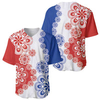 Paraguay Nanduti Traditional Lace Stylized Baseball Jersey