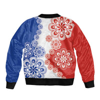 Paraguay Nanduti Traditional Lace Stylized Bomber Jacket