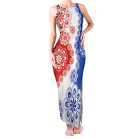 Paraguay Nanduti Traditional Lace Stylized Family Matching Tank Maxi Dress and Hawaiian Shirt