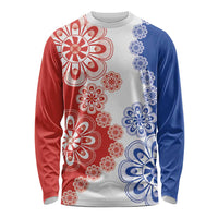 Paraguay Nanduti Traditional Lace Stylized Long Sleeve Shirt