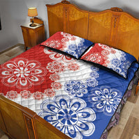 Paraguay Nanduti Traditional Lace Stylized Quilt Bed Set