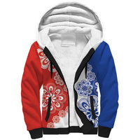 Paraguay Nanduti Traditional Lace Stylized Sherpa Hoodie