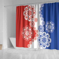 Paraguay Nanduti Traditional Lace Stylized Shower Curtain