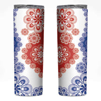 Paraguay Nanduti Traditional Lace Stylized Skinny Tumbler