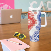 Paraguay Nanduti Traditional Lace Stylized Tumbler With Handle