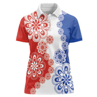 Paraguay Nanduti Traditional Lace Stylized Women Polo Shirt