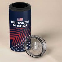 Personalized USA 2025 Archery 4 in 1 Can Cooler Tumbler Aim Shoot Win